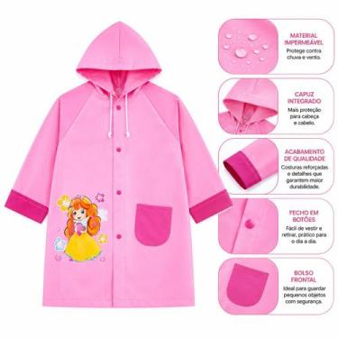 Imagem de Capa De Chuva Com Capuz Infantil Para Criança Impermeável - BIDAL TOYS