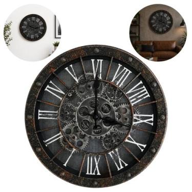 Imagem de Relógio de Parede Engrenagem 35,5cm Design Industrial - Chinatown