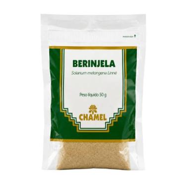 Imagem de Berinjela Em Pó Chamel 50g Embalagem Lacrada