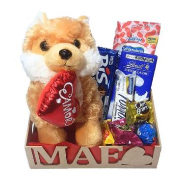 Imagem de Cesta Dia Das Mães Com Lindt, Cachorro Caramelo E Chocolates - Cesta d