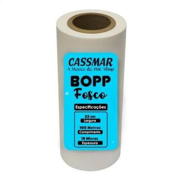 Imagem de Bopp Fosco Para Laminação Bobina A4 23cmx100m Cassmar 01un