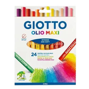 Imagem de Giz Pastel Oleoso Giotto Olio Maxi 24 Cores