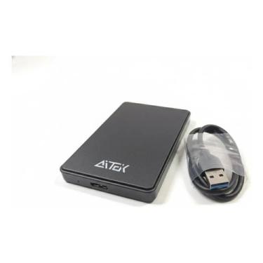 Imagem de HD Externo Aitek 1TB USB 3.0 para PS4 PS5 Xbox e Notebook Preto