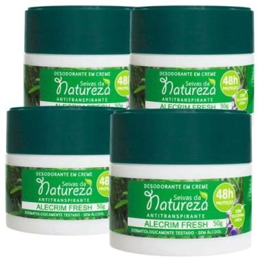 Imagem de Kit 4 Desodorante Em Creme Alecrim Fresh - Biocare