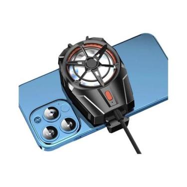 Imagem de Cooler De Telefone Sem Fio Recarregável Com Duplo Ventilador 600mAh 20