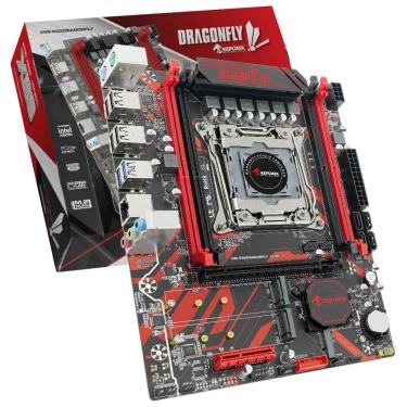Imagem de Placa Mãe Keepdata X99-KDXDRAGONFLY com Socket LGA 2011-V3 e Suporte a DDR4 para Overclocking com 8 Slots de Memória
