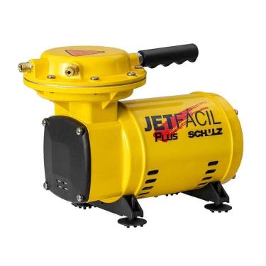 Imagem de Compressor de Ar Direto Jet Fácil Plus com Kit Pistola de Pintura e Acessórios Cinza Schulz 220V