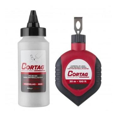 Imagem de Giz de Linha 30m com Refil Vermelho Cortag