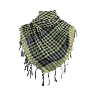 Imagem de Novo grande lenço árabe shemagh com borla traje cabeça pescoço cacheco