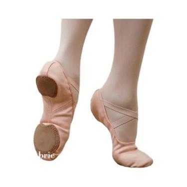 Imagem de Sapatos De Dança Profissionais Para Crianças E Adultos Em Tecido Elást