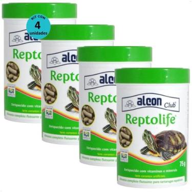 Imagem de Ração alcon club reptolife 75g kit com 4