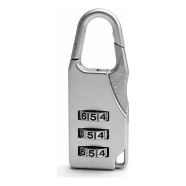 Imagem de Cadeado com Senha Numérico para Mala Mochila com Alta Durabilidade - T