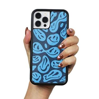 Imagem de Capa de telefone fashion blue white smiley face para IPhone 12 11 Pro Xs X Xr 7 8 Plus Max Se 2020 para Samsung S10 S20 S21 S30 Capa protetora, A1, para iPhone 11 Pro