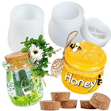 Imagem de Kits de fundição de epóxi para recipiente de armazenamento de silicone, moldes de resina de silicone, conjunto de 7