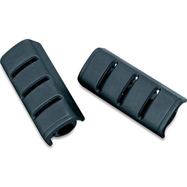 Imagem de Kuryakyn 4345 Componentes do pedal de motocicleta: Almofadas de borracha de substituição para pinos pequenos ISO e tridentes, preto, 1 par