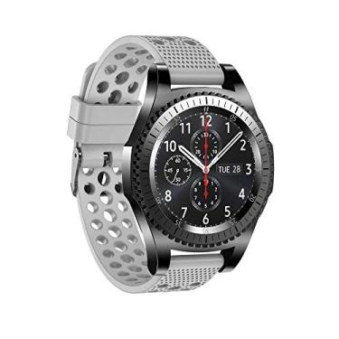 Imagem de Pulseira 22mm Sport V2 compatível com Samsung Galaxy Watch 3 45mm - Galaxy Watch 46mm Sm-R800 - Gear S3 Frontier - Amazfit GTR 47mm - Marca LTIMPORTS (Cinza)