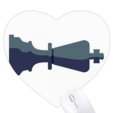 Imagem de King Chess Strategy Game Roy Monarch Heart Mousepad Tapete de borracha para escritório