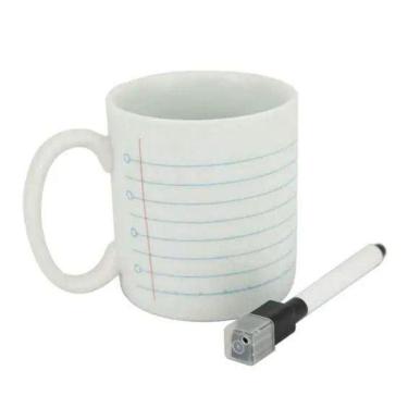 Imagem de Caneca Cilíndrica Com Marcador - Caderno - Uatt Único