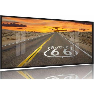 Imagem de Quadro Decorativo Paisagem Rota 66 Mosaico 130x60 Moldura Preta 2x2