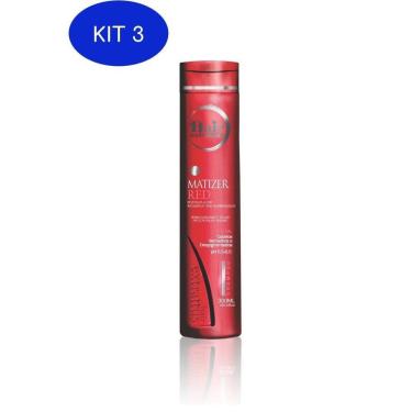 Imagem de Kit 3 Shampoo Matizer Red 300Ml