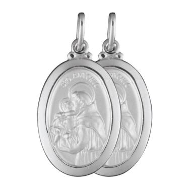 Imagem de Pingente Aço Santo Antônio Oval 23x16mm