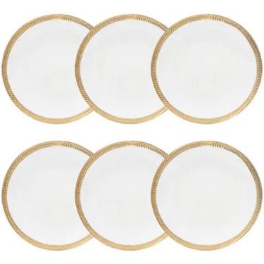 Imagem de Jogo de 6 Pratos para Sobremesa em Porcelana Paddy - Wolff