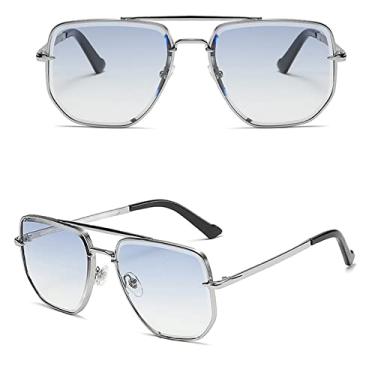 Imagem de Fashion Cool Men Driving Glasses Goggle Summer Style Gradient Sunglasses Vintage Pilot Sun Glasses Punk Oculos De Sol,7001 C3,china