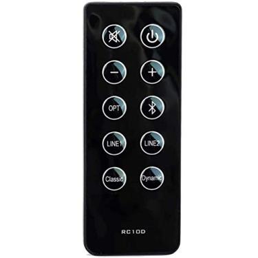Imagem de Controle remoto de substituição adequado para sistema de alto-falantes de som Edifier RC10D R2000DB com bateria de moeda (CR2025)