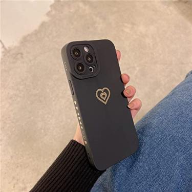 Imagem de Capa de telefone com moldura de coração de amor macio doce cor para iphone 11 12 13 pro max x xr xs max 7 8 plus capa à prova de choque de proteção de lente, iu6873b, para iphone xs max