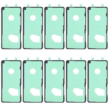Imagem de HUANGYUNCHAO Acessórios telefônicos Adesivo de capa traseira 10 PCS para Samsung Galaxy Note20 Substituição do telefone celular