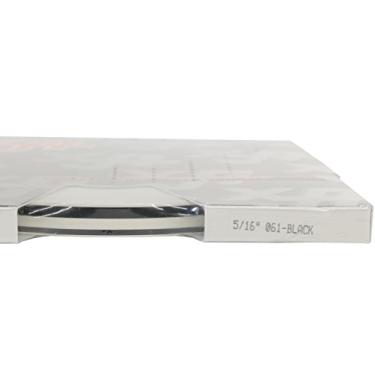 Imagem de Universal TFX 0005061 – Personalização automática de duas riscas – listras de 0,79 cm x 2,54 m (listras de 0,95 cm, aba de 0,63 cm e listras de 1,27 cm) – preto 061-preto