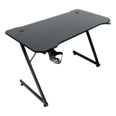 Imagem de Mesa Gamer Pelegrin Pel-001P Preta Metal E Mdf