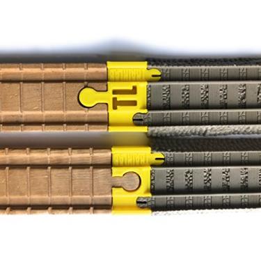 Imagem de TrainLab Adapters Compatible with Trackmaster (2009 Brown) to Wooden Railway Train Tracks (2pc) (Yellow)