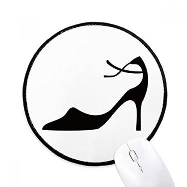 Imagem de Tapete de mouse de salto alto simples com desenho preto para computador