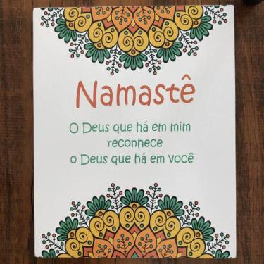 Imagem de Pôster Em Mdf  "Namastê Color" - Bora Ter Consciência