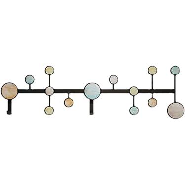 Imagem de KIZQYN Ganchos de casaco cabide montado na parede, gancho de casaco de luxo leve moderno, gancho de parede de metal para casa, restaurante, loja, cafeteria, cabide de parede de escritório