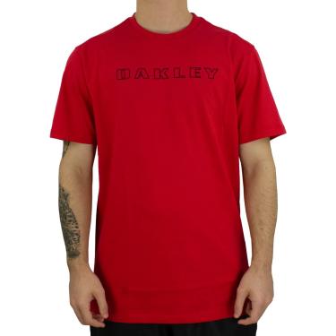 Imagem de Camiseta Oakley Masculina Bark Tee, Vermelho, P