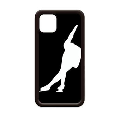 Imagem de Capa preta Sport Roller Skating Outline para iPhone 11 Pro Max para Apple Mobile Case Shell