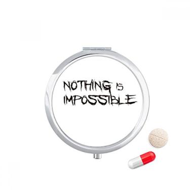 Imagem de Caixa de armazenamento de remédios com citação Nothing is Impossible