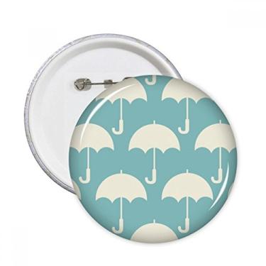 Imagem de Guarda-chuva branco padrão meteorológico pinos redondos emblema decoração de roupas 5 peças presente