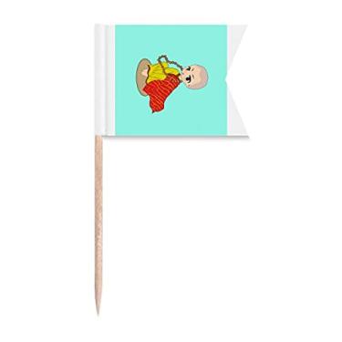 Imagem de Marcação de etiquetagem de pauzinhos personalizados de referência para bolo de festa comida de queijo