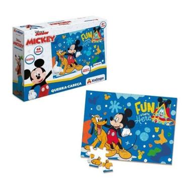 Imagem de Quebra-cabeça Mickey Disney Com 60 Peças Pedagógico Infantil