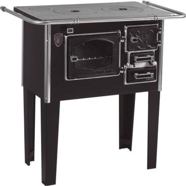 Imagem de Fogão A Lenha C Forninho Esq Preto Fornos Pinhal N1