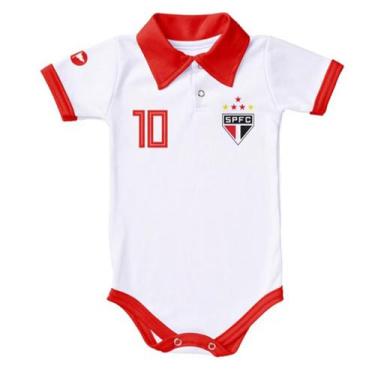 Imagem de Body Do São Paulo Camisa Polo Tricolor Roupinha De Bebê Spfc - Torcida