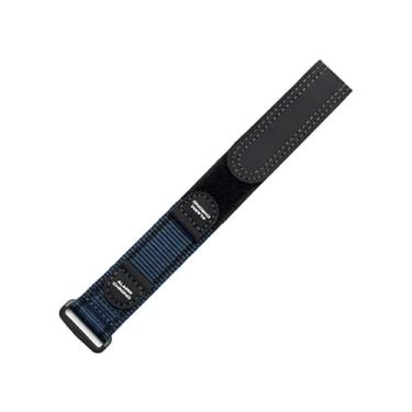 Imagem de QPDRNC Os acessórios de cinto de relógio de nylon à prova d'água esportivos são adequados para luminox Seiko Brand Series Belt 18mm 20mm (cor: preto azul, tamanho: 20mm)