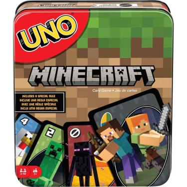 Imagem de Jogo de cartas Mattel Games UNO Minecraft Kids Family Night