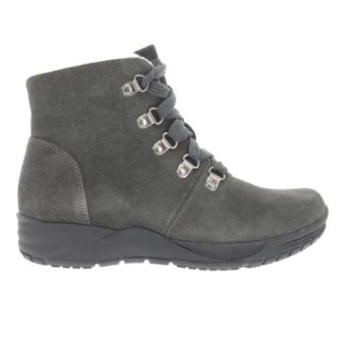 Imagem de Propét Bota feminina Demi Suede Scotchgard tratada até o tornozelo, Cinza, 6 Wide