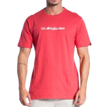 Imagem de Camiseta Quiksilver Omni Font Masculino - Vermelho
