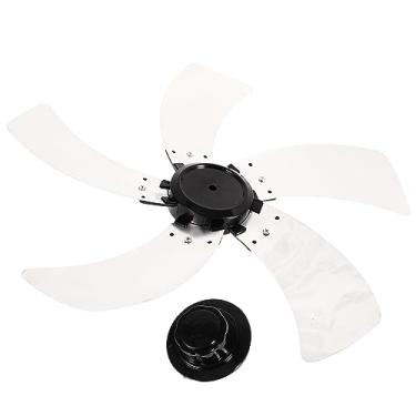 Imagem de 5 pás de ventilador de piso com suporte de folhas de leque de liga para ventilador de mesa, pedestal em pé, pás para ventilador , casa, ventilador de mesa, acessório de ventilador de