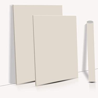 Imagem de Adesivo de parede autoadesivo de papel fosco de cor sólida da Temall à prova d'água para gaveta de gaveta com forro de armário 40 cm por 3 metros, One Size, Creamy White